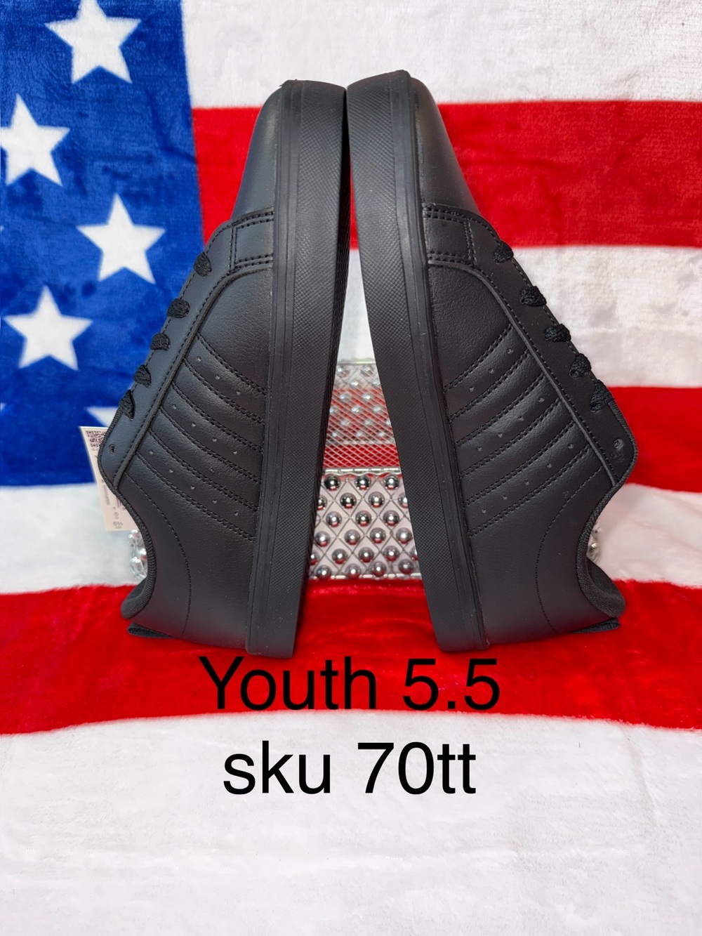 Adidas Youth 5.5 or women’s 7 all Black VS Pace 2 0K Casual Sneakers.